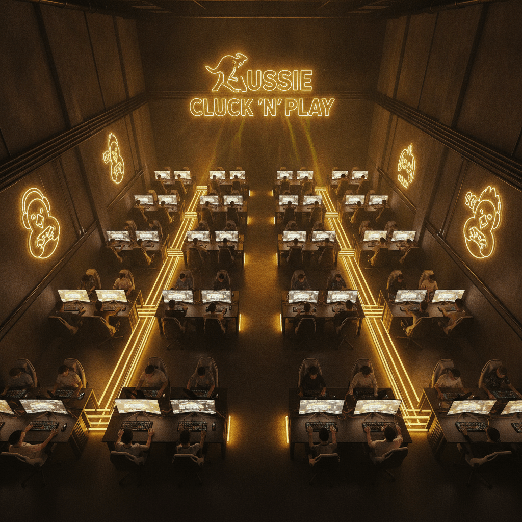 CluckFrag gaming room